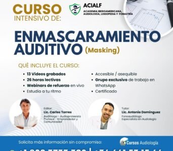 Curso intensivo sobre ENMASCARAMIENTO AUDITIVO (Masking Audiométrico)