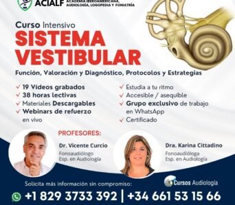 Curso SISTEMA VESTIBULAR (Función, Valoración y  Diagnóstico. Protocolos y Estrategias)