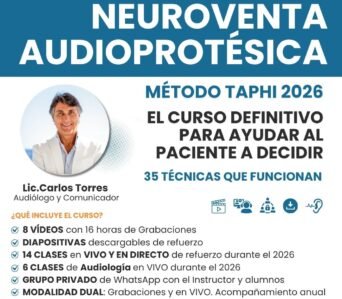 Curso de NeuroVenta Audioprotésica – Método TAPHI 2026